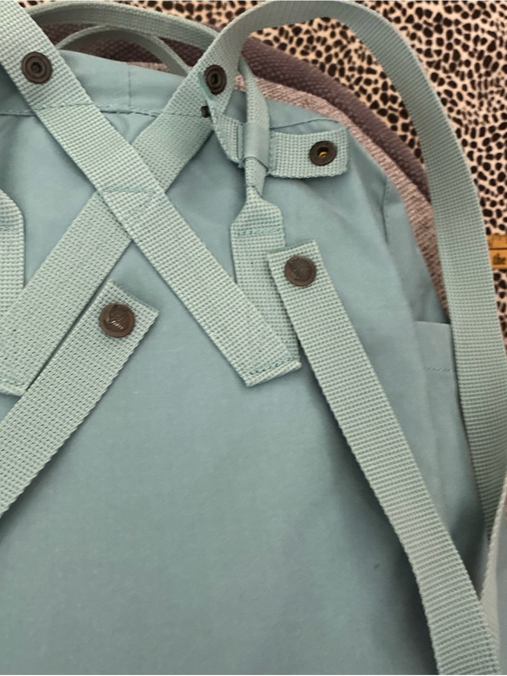 Fjallraven Kanken 23510 Backpack Seat Pad Blue Gray Travel School - Picture 6 of 14